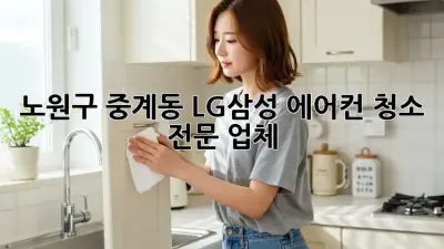 노원구 중계동 LG/삼성 에어컨 청소 전문 업체