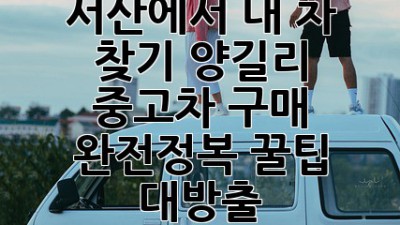🚗💨 서산에서 내 차 찾기?! 양길리 중고차 구매 완전정복! 꿀팁 대방출!